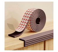 Self Adhesive Foam Safety Bumpers Edge Corner Guards Anti Collision Strips Padding For Furniture Cabinet Stair Steps Table Wall Protection Your Family Proofing Home(Brown,5m/16.4ft)