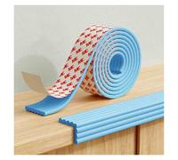 Self Adhesive Foam Safety Bumpers Edge Corner Guards Anti Collision Strips Padding For Furniture Cabinet Stair Steps Table Wall Protection Your Family Proofing Home(Blue,2m/6.5ft)