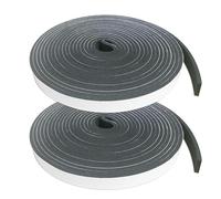 Self Adhesive Foam Strip, Weather Stripping Door Seal Draught Excluder, Window Insulation Foam Tape for Doors, Soundproof Seal Strip, for Narrow Gaps 2-3mm, 2 Rolls Total 10m(12mm x 3mm x 5m)