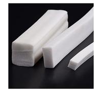Self Adhesive Foam Tape Weather Stripping, Silicone Rubber Foam Square Seal Strip White Multiple Sizes(6x6mm 5meters)