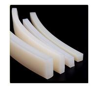 Self Adhesive Foam Tape Weather Stripping, Solid Silicone Rubber Square Weatherstrip Sealing Strip White Multiple Sizes 1m(10x10mm)
