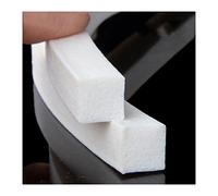 Self Adhesive Foam Tape Weather Stripping, Square Foamed Silicone Rubber Seal Strip White Multiple Sizes 1Meter(4x4mm)