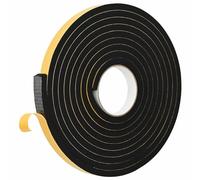 Self-Adhesive Foam Tape with CR Foam, Sealing, Black, 15mm x 5m 10 Pack