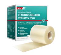 SELF ADHESIVE FUNCTION - The peel and stick bandage is self-adhesive eliminates the need for adhesive tape, allowing independent dressing changes without hassle even on site