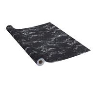 vidaXL Self-adhesive Furniture Film Black Stone PVC Window Home Decoration