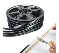 Self-Adhesive Gap Beautifying Tape (6M/19.7Ft), DIY Stick Seal Strip for Bathroom & Kitchen Edges, Easy Clean Straight Finish for Stove Sink Toilet Bathtub Wall Edge (Black)