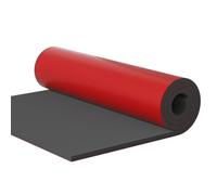 Self-Adhesive Garage Wall Protector, Basketball Pole Pad 3.28ft Wide Foam Column Protector, Leather Pole Wrap Padding for Basement Post, Gym, Parking Lot Safety(Red,Length 2m/6.56ft)