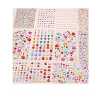 Self Adhesive Gem Stickers with Sparkle and Shine- 10 Sheets, 2774Pcs - Perfect for Crafting and Decorating - Stick On Gems for Endless Creativity