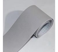 Self-Adhesive Gray Wallpaper Border 4" x 1000cm - Removable Waterproof PVC Trim for Living Room, Kitchen, Bathroom Decor - Easy Install Home Improvement Molding