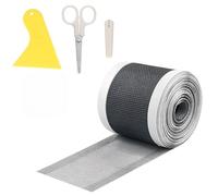 Self-Adhesive Hair Catcher Sticker - Drain Strainer Set with Bonus Spatula & Scissors | Effortless Clog Prevention |Mesh Sticker, Ideal for Showers, Bathtubs, Kitchens - 10cm x 10m