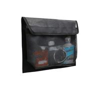 Self Adhesive Heavy Duty Organizer - Marine Storage Bag with Hook Loop, Nautical Cabin Cockpit Console Accessory | Safe Yacht Trailer Bag for Holiday Boating at Sea, Black, verwijzen naar de