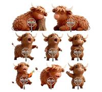 Self-Adhesive Hooks - 8 Pieces Acrylic Coat Hooks 2D Cute - Wall Mounted Coat Hooks Cartoon Animals Adhesive - For Entryway Bathroom Kitchen Bedroom Living Room Towel Rack Keys Man