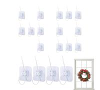 Self Adhesive Hooks | No Drill Transparent Hangers | Home Storage Hooks | for Bath Closet Entryway Laundry Room Locker Room House Cottage Cabin Home Yard Ornaments