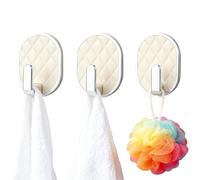 Self-Adhesive Hooks - Removable Bracket without Drilling, Removable Adhesive Hooks for Wall Mounting - for Shower Door Bedroom Living Room Kitchen Dorm Apartment Coat Key Crown Hat