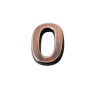 Self Adhesive House Numbers 3D Bronze/Grey ABS Mailbox Numbers Sign 2 Inch Modern Door Number Sticker for Outside Address Hotel Yard Post Room Office Outdoor Decoration(Bronze 0)