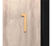 Self Adhesive House Numbers Black/Gold/Silver Door Number Stickers 2/3/4 Inch Modern Acrylic Address Mailbox Number for Outside Hotel Apartment Yard Post Courtyard Cafe Plaque(Gold 1,3In)