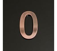 Self Adhesive House Numbers Stickers 1.4/2/3/4 Inch Modern ABS Door Number Bronze Mailbox Address Sign, for Room Wall Decor Hotel Apartment Office Exterior Decorative Garden Cafe(0,2In)