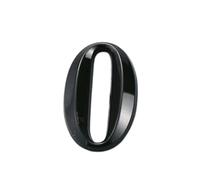 Self Adhesive House Numbers Stickers 2/3/4 Inch Modern ABS Door Number Black Mailbox Address Sign, for Room Office Apartment Hotel Wall Decor Cafe Exterior Decorative Garden(0,2In)