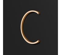 Self Adhesive House Numbers Stickers 2/3/4 Inch Modern Acrylic Door Number Black/Golden/Silver Mailbox Address Sign, for Office Room Wall Decor Apartment Cafe Hotel Garden Yard(Gold C,4In)