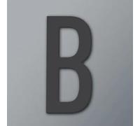 Self Adhesive House Numbers Stickers 2/3/4 Inch Modern Acrylic Door Number Golden/Black Mailbox Address Sign, for Hotel Room Wall Decor Apartment Office Exterior Decorative Garden(Black B,4In)