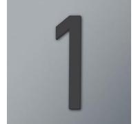 Self Adhesive House Numbers Stickers 2/3/4 Inch Modern Acrylic Door Number Golden/Black Mailbox Address Sign, for Hotel Room Wall Decor Apartment Office Exterior Decorative Garden(Black 1,3In)