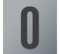 Self Adhesive House Numbers Stickers 2/3/4 Inch Modern Acrylic Door Number Golden/Black Mailbox Address Sign, for Hotel Room Wall Decor Apartment Office Exterior Decorative Garden(Black 0,3In)