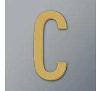 Self Adhesive House Numbers Stickers 2/3/4 Inch Modern Acrylic Door Number Golden/Black Mailbox Address Sign, for Hotel Room Wall Decor Apartment Office Exterior Decorative Garden(Gold C,2In)