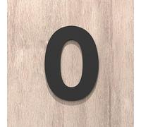 Self Adhesive House Numbers Stickers 2/3/4 Inch Modern Acrylic Door Number Golden/Silver/Black Address Mailbox Sign, for Room Hotel Wall Decor Cafe Office Apartment Garden Yard(Black 0,2In)