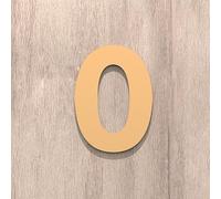 Self Adhesive House Numbers Stickers 2/3/4 Inch Modern Acrylic Door Number Golden/Silver/Black Address Mailbox Sign, for Room Hotel Wall Decor Cafe Office Apartment Garden Yard(Gold 0,2In)