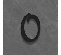 Self Adhesive House Numbers Stickers 2/3/4 Inch Modern Acrylic Door Number Golden/Silver/Black Mailbox Address Sign, for Room Wall Decor Hotel Apartment Cafe Office Garden Yard(Black 0,2In)