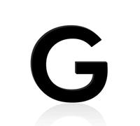 Self Adhesive House Numbers Stickers 3/4/5 Inch Modern Acrylic Door Number Letters Black Mailbox Address Sign Exterior Decorative, for Apartment Room Office Wall Decor Hotel Cafe Garden(G,4In)