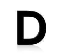 Self Adhesive House Numbers Stickers 3/4/5 Inch Modern Acrylic Door Number Letters Black Mailbox Address Sign Exterior Decorative, for Apartment Room Office Wall Decor Hotel Cafe Garden(D,5In)