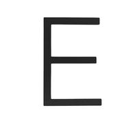 Self Adhesive House Numbers Stickers 3 Inch Modern Metal Stainless Steel Door Number and Letters Black Address Mailbox Sign, for Wall Decor Hotel Apartment Home Room Office Cafe Garden(E)