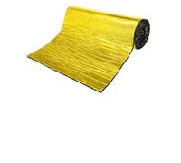 Self-Adhesive Insulating Mats 100cm/200cmx50cm Car Sound Deadener Mat 5/10mm Noise Insulation Heat Deadening Soundproof Dampening Mat For Car Hood Engine Door For Floors, Roofs, Garage Doors(Gold 200x