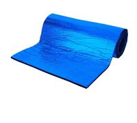 Self-Adhesive Insulating Mats 1Roll 200*50cm 5/10mm Thicken Car Sound Deadening Mat For Cars Truck Anti-Noise Sound Insulation Pad Heat Proof Firewall Mat For Floors, Roofs, Garage Doors(Blue 200x50CM
