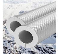 Self-Adhesive Insulation Tubing Pipe Insulation Sleeves Pre-Cut Aluminum Foil Layer, Suitable for Outdoor Winter Irrigation and Sprinkler Systems(60mm*50mm)