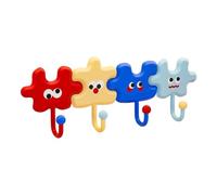 Self Adhesive Key Holder for Wall, Multi-Purpose Use, 8.5x8cm, Shaped Key Hooks, Hook Rack Decorations, for Shelf Towel Coat Home Apartment Room Kitchen Bathroom