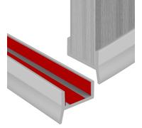 Self Adhesive Kitchen Plinth Sealing Profile, High Elasticity Skirting Board Silicone Door Edge Banding, for 15 mm 16 mm 17 mm 22mm Thickness, StrongWaterproof Dustprgof for Kitchen Bathroom Door