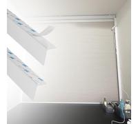 Self-Adhesive L-Shaped Light Blocking Strips, Window Shades/Roller Blinds Blackout Light Blockers, Bedroom/Nursery Light Gap Side Track White(White 4pcs,30in/76.2cm)