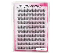 Self Adhesive Lashes Clusters Natural C Curl Reusable No Glue Self Adhesive DIY Cluster Eyelash Extension Easy Press On Lashes for Beginners (22SBQ)