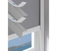 Self-Adhesive Light Gap Blockers - 2 Pack Window Light Blocking Strips Fits 20-90 Inch Ideal for Winter Ilat Gray 43.1cm/17inch Energy Saving Solut