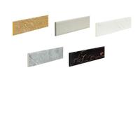 Self-Adhesive Marble Skirting Board, Thickened 1cm Anti-Collision Strip for Wall Corners and Gas Pipe Decor, Waterproof 8x200cm Protective Moulding