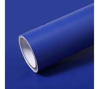 Self Adhesive Matte Textured Wallpaper Peel Stick Vinyl Film Furniture Paper Walls Doors Windows Decorative Sticker,40cm by 250cm (Royal Blue)