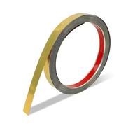 Self-Adhesive Metal Strip, Stainless Steel Gold Trim Strip, Stainless Steel Moulding Strip, 5 m Long, 1 cm Wide for Edge Protection Wall, Door Frame, Tiles