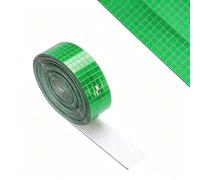 Self-Adhesive Mirror Mosaic Tiles, 3600 Pieces 5 x 5 mm Mini Mirror Stones, Square Glass Mosaic Tiles for DIY Crafts, Disco Ball, Party Decoration and Creative Decoration (Green)