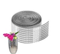 Self-Adhesive Mirrors Mosaic Tiles - Craft Mosaic Tiless | 5 x 5 mm Mosaic Glass Pieces on 4 x 120 cm Strips | 3D Acrylic Mirror Stickers for Home Decoration | Disco Wall Art Tile Creative Project