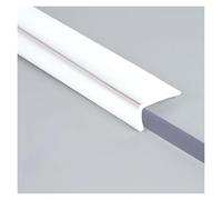 Self Adhesive Moulding Trim,Wall Trim Self-Adhesive Edging Strip Flexible Trim, L-Shape Outside Corner Tile Moulding Furniture Decoration(White,6m/20ft)
