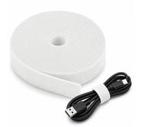 Self-Adhesive Multi-Use Cable Management Tape, PVC Cord Holder Suitable for Electronics Desk Household, Cuttable Reusable Wire Organizer with Adhesive Backing, No Tools Easy Splice