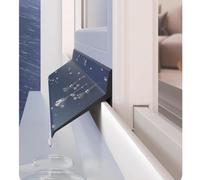 Self-Adhesive Multifunctional Door Rubber Rain Drip Guard - Weather Bar for Windows & Eaves Bendable & Cuttable Prevents Rainwater Backflow (4.5cm 1m)