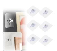 Self Adhesive Nails Wall Mount Non-Trace Screw Hook Stickers, 2025 New Drill Free Adhesive Hooks, Seamless Screw Hang Stuff on Walls Without Damage Adhesive Hooks for Hanging Bathroom Kitchen (6pcs)